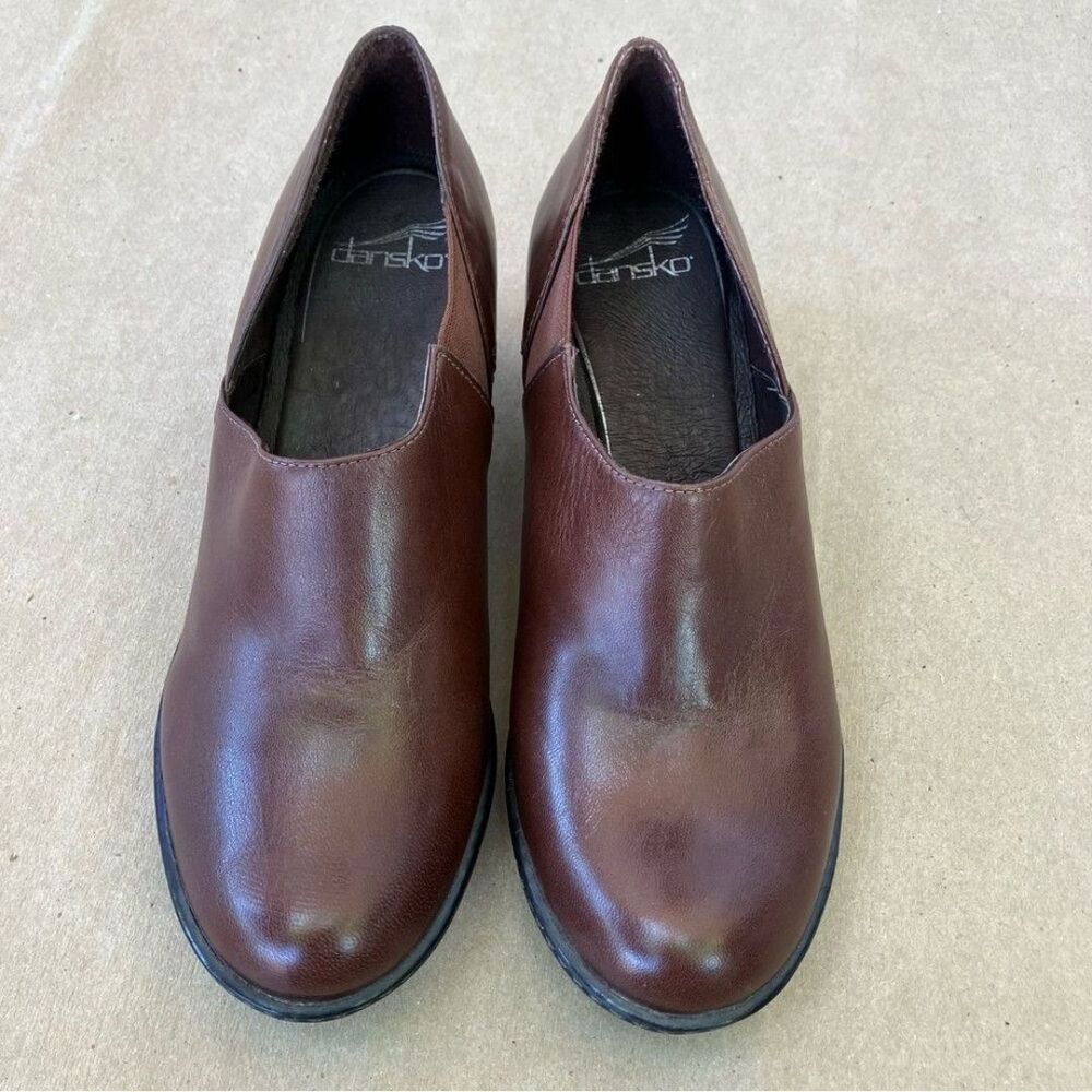 Dansko Baylee Pump Clog Heel Brown 37